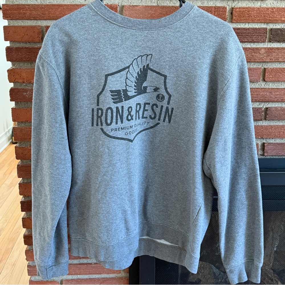 Iron & Resin Charcoal Crewneck Sweater